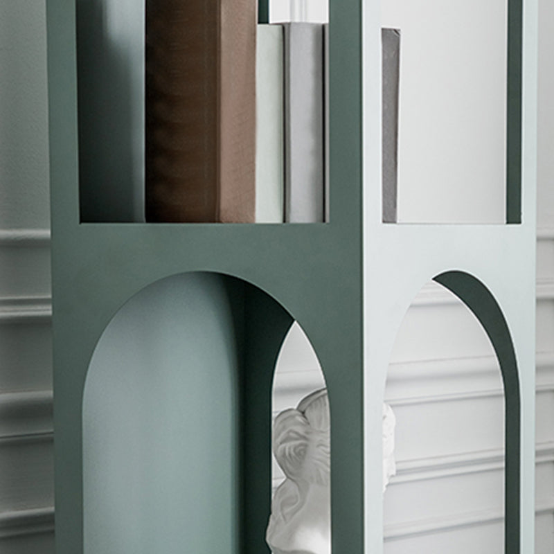 Scandinavian Shelf Bookcase Metal Standard Book Shelf with Rectangular Shelves