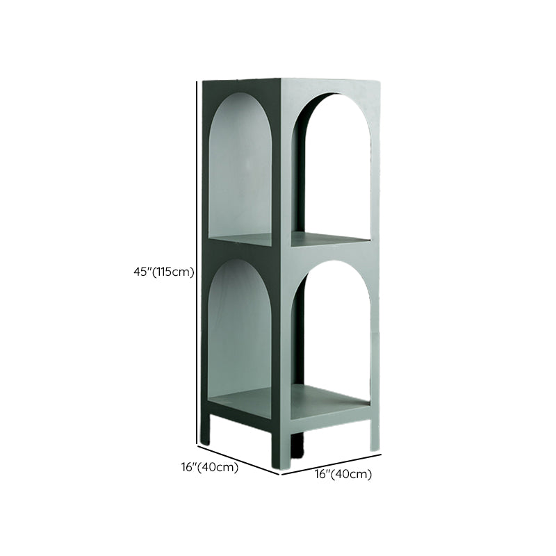 Scandinavian Shelf Bookcase Metal Standard Book Shelf with Rectangular Shelves