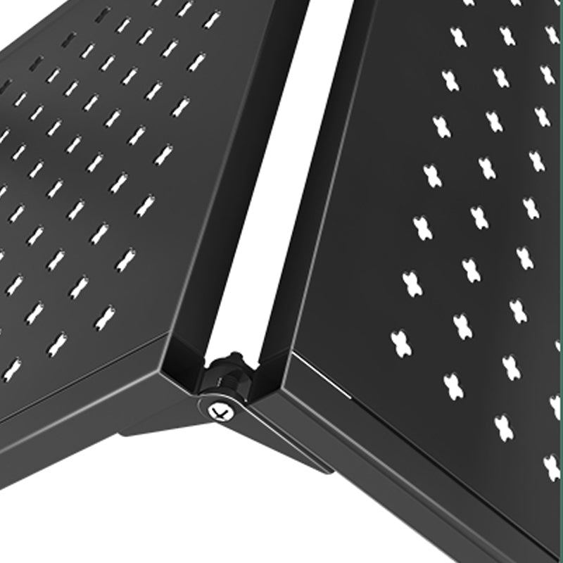 Contemporary Metal Bookshelf Etagere Folding Bookcase with Shelves