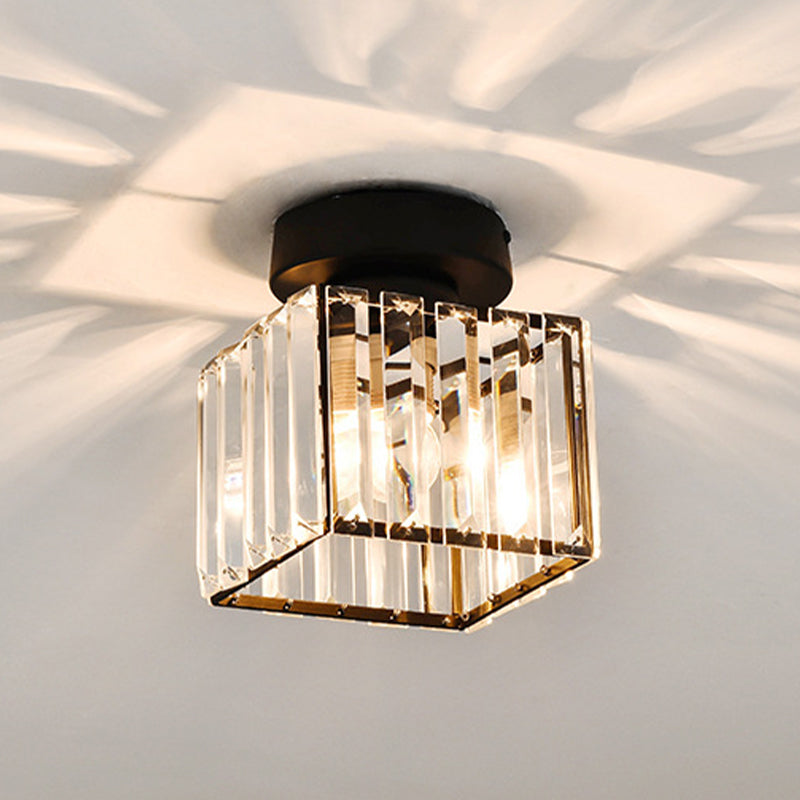 Ultra-Contemporary Flush Mount Ceiling Light Crystal Flush Light for Corridor