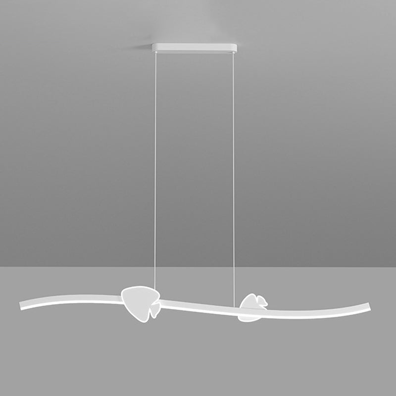 Modern Style Island Light LED Island Hanging Light with Acrylic Shade for Living Room
