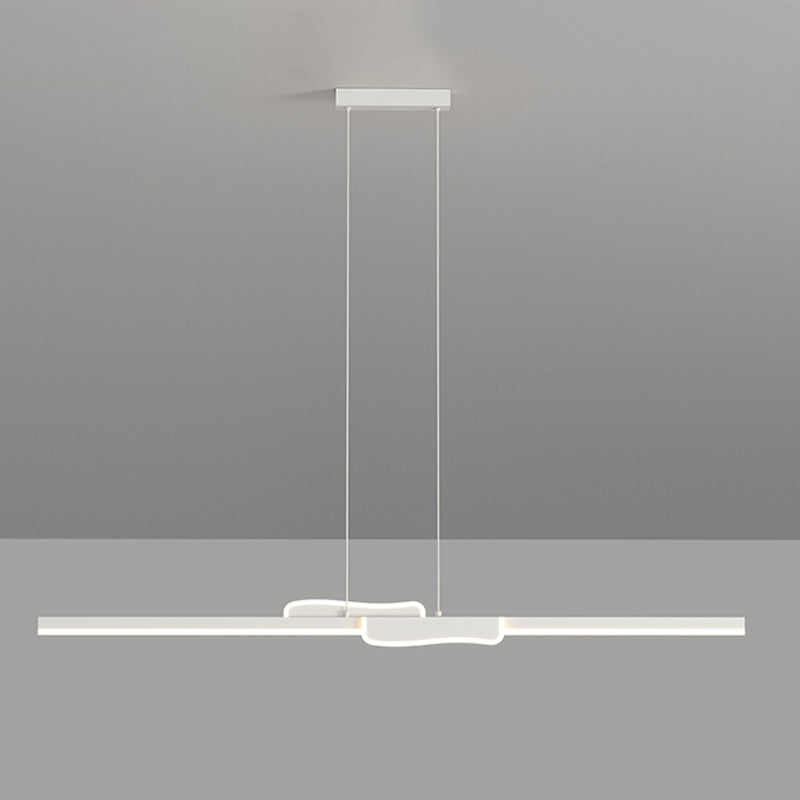 Modern Style Island Light LED Island Hanging Light with Acrylic Shade for Living Room