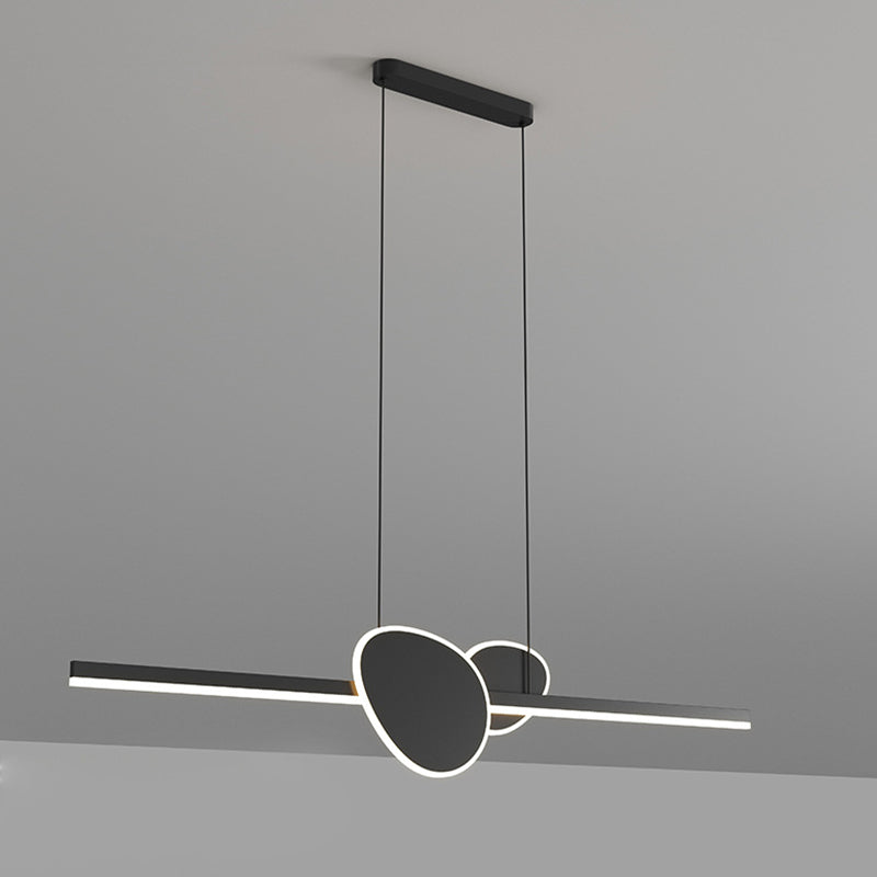 Modern Style Island Light LED Island Hanging Light with Acrylic Shade for Living Room
