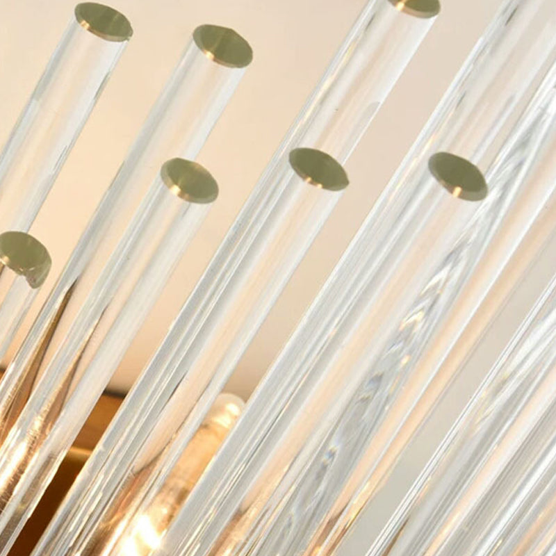 Unique Shape Wall Light Fixture Modern Crystal Wall Mounted Lighting in Gold Finish