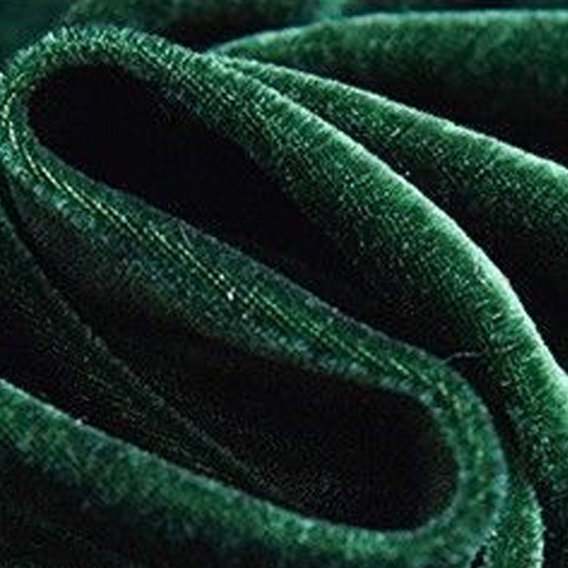 Flower Shape Pouf Velvet Pure Color Scratch Resistant Upholstered Pouf