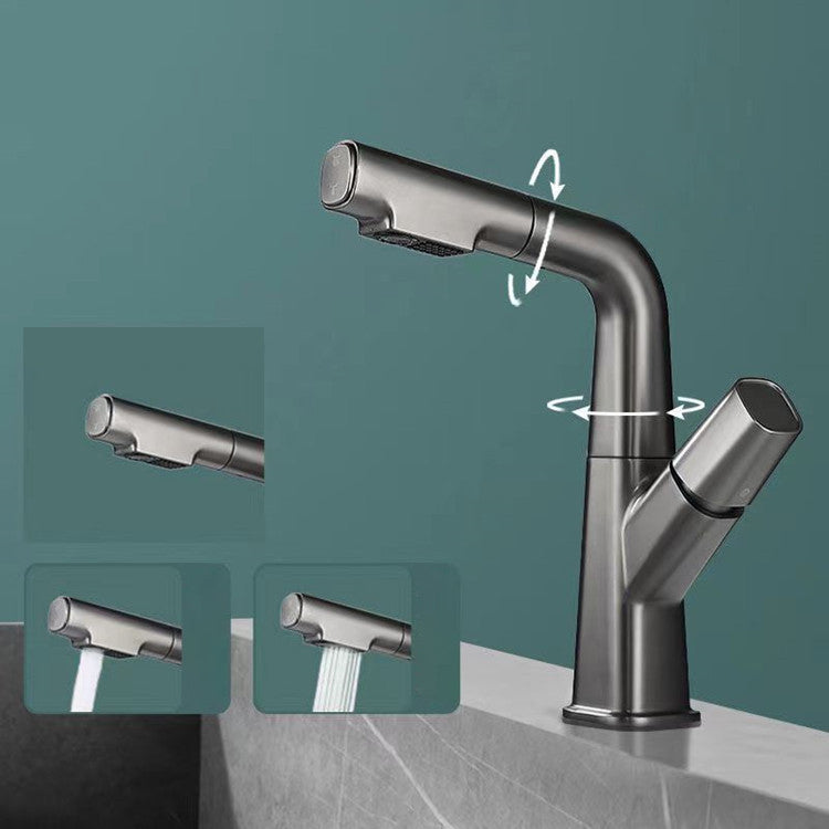 Rotatable Modern Sink Faucet Knob Handle Faucet for Bathroom