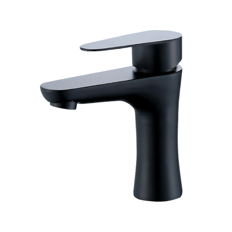 Modern Lavatory Faucet Solid Color Centerset Low Arc Faucet for Bathroom