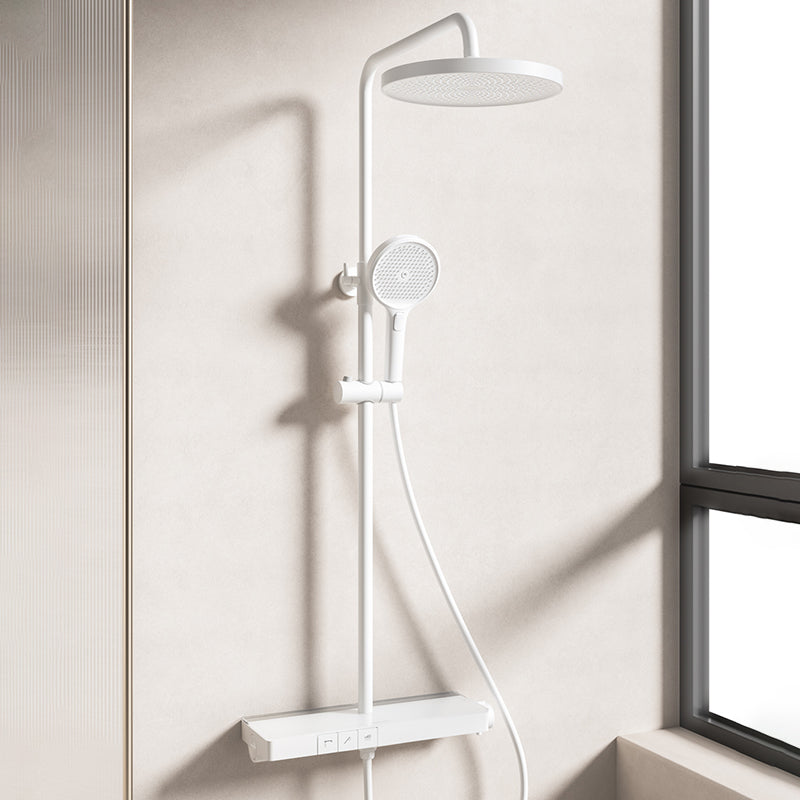 Modern Shower System Brass Volume Control Slide Bar Included Shower Combo