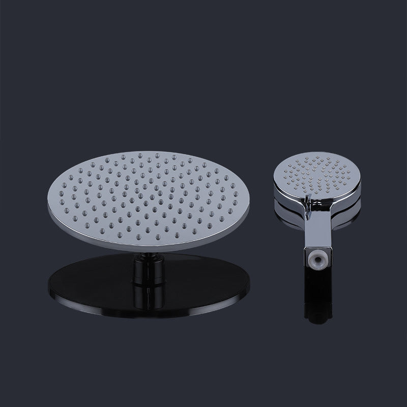 Contemporary Rain Fall Shower Head Combo Round Single Spray Shower Combo