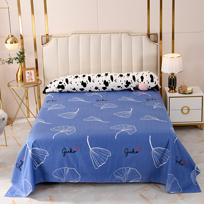 Floral and Striped Bed Sheet Polyester Queen and Twin Sheets Set