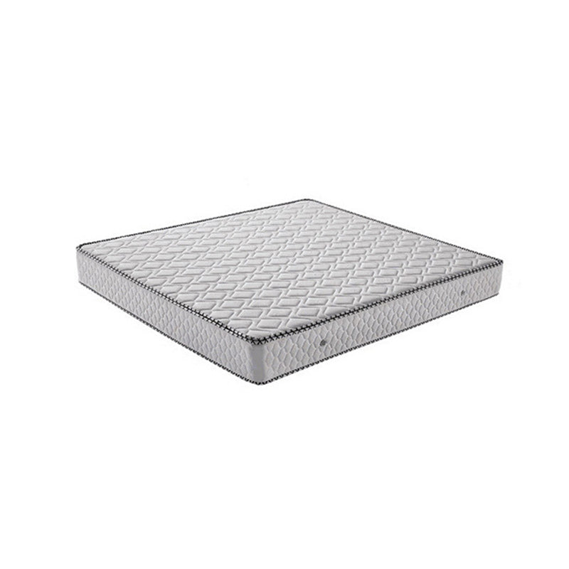 Mid-Century Modern Standard Bed Walnut Solid Color Panel Bed with Headboard