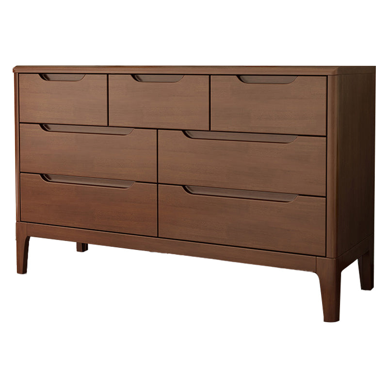 American Traditional Storage Chest Solid Wood Dresser with 5/6/7 Drawers