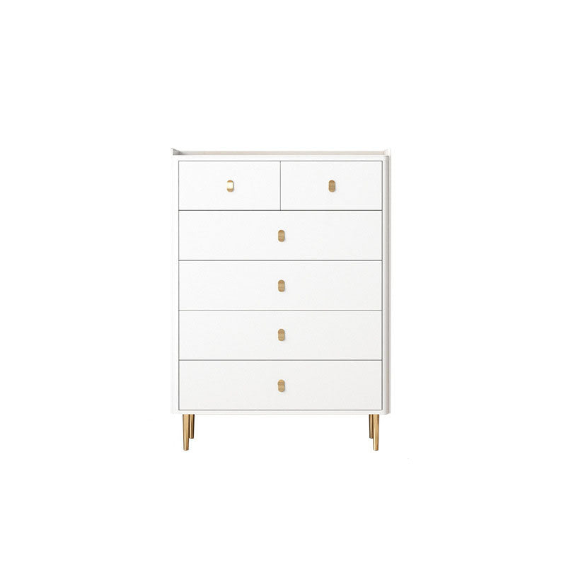 Glam Stone Storage Chest Home Horizontal Chest with Metal Legs