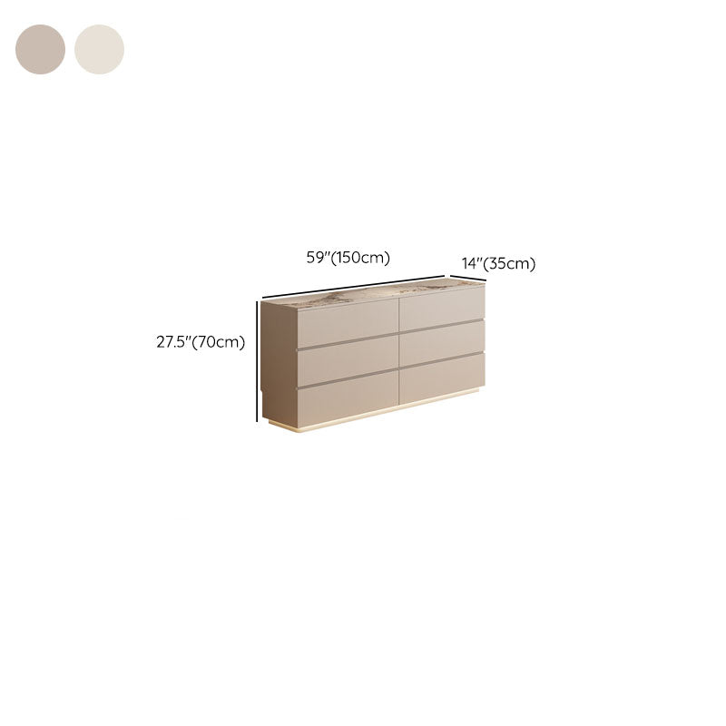 13.65-inch W Contemporary Storage Chest Stone Storage Chest Dresser