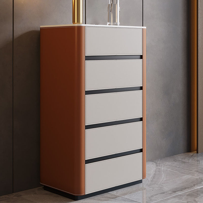 Stone Dresser Modern Storage Chest Dresser with 2/3/4/5 Drawers