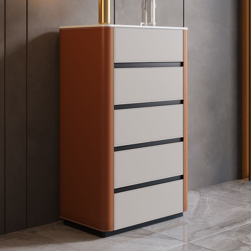 Stone Dresser Modern Storage Chest Dresser with 2/3/4/5 Drawers