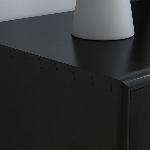 Modern Knobs Storage Cabinet Solid Wood Accent Cabinet with Door