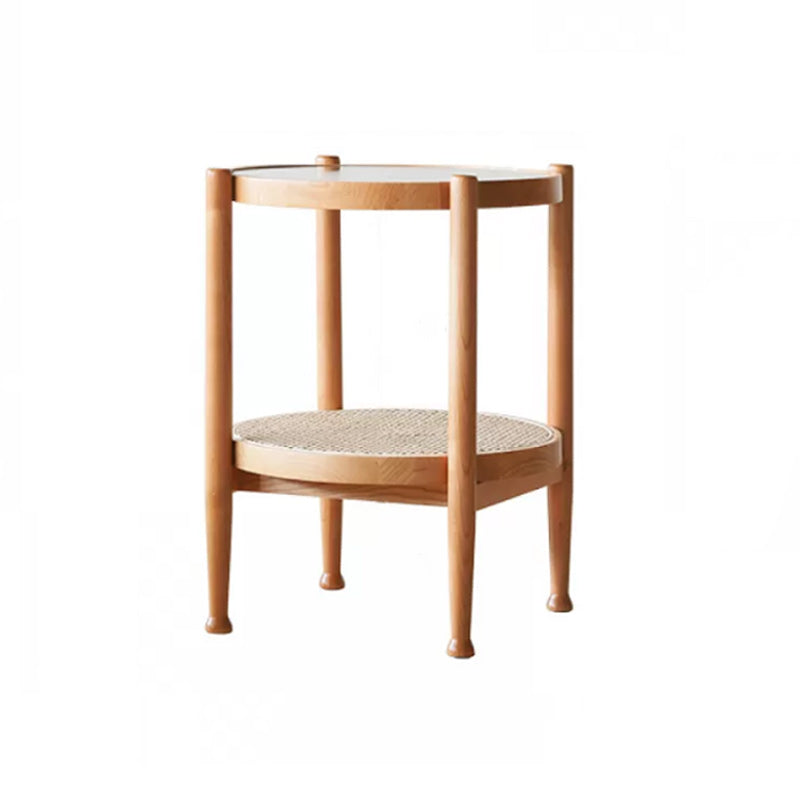Tropical Coffee Cocktail Table Storage Solid Wood Coffee Table