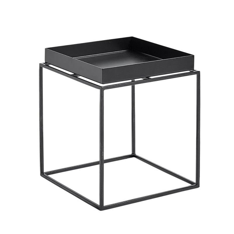 Square Iron Coffee Table Tray Top Simple Frame Cocktail Table