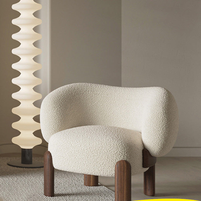 Basic Four Leg Accent Chair Solid Color Contemporary Lounge Chair