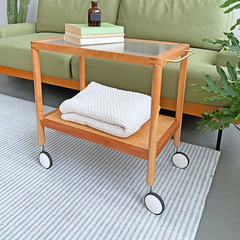 Modern Rectangular Side End Table 4 Legs Side Table for Living Room
