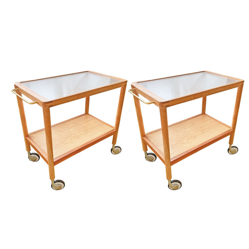 Modern Rectangular Side End Table 4 Legs Side Table for Living Room