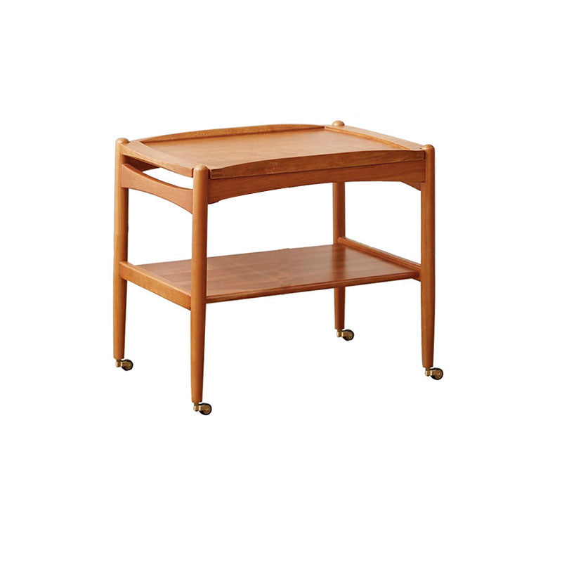 Modern Rectangular Side End Table 4 Legs Side Table for Living Room