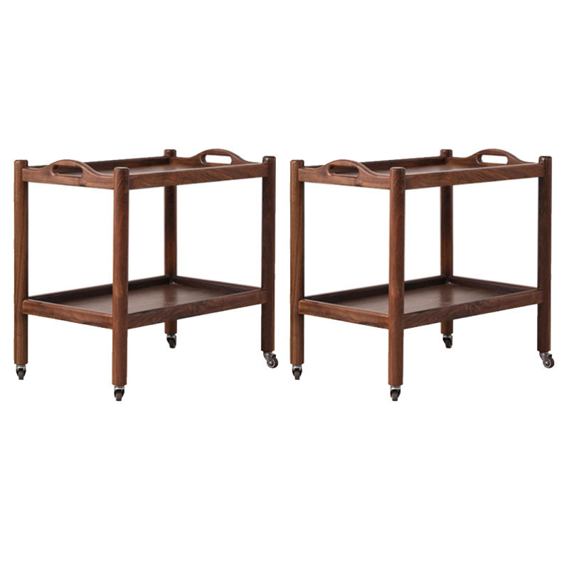 Modern Rectangular Side End Table 4 Legs Side Table for Living Room
