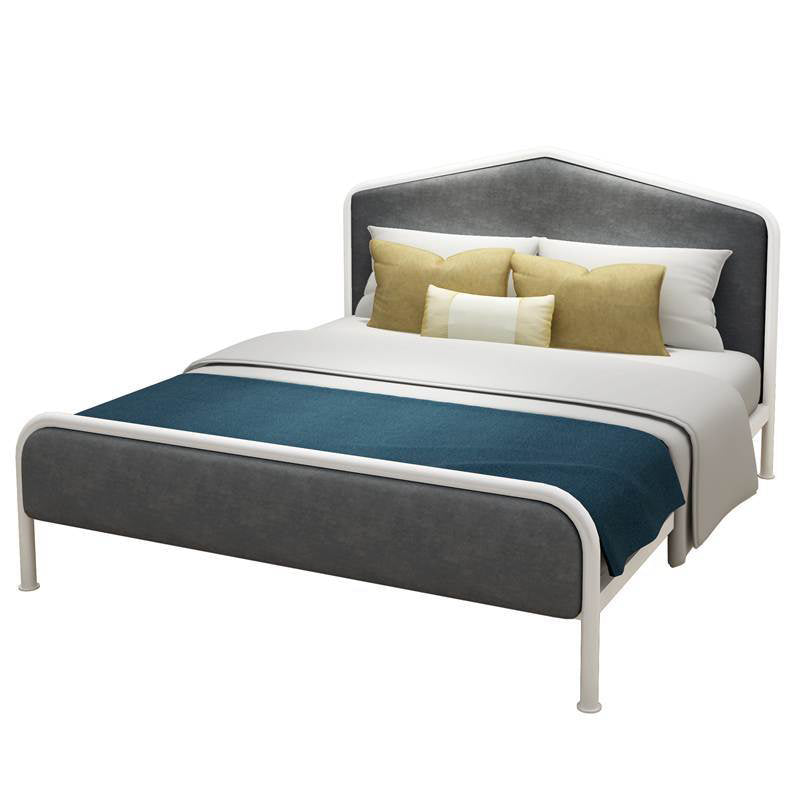 Modern Standard Bed Metal Bed Frame with Headboard and Footboard