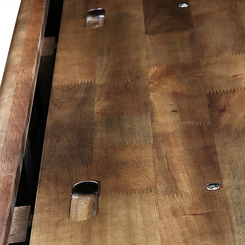 Traditional Solid Wood Standard Bed Storage Bed with Headboard