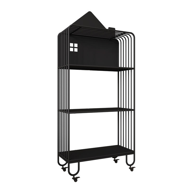 Contemporary Metal Bookshelf Standard Shelves Included Bookcase