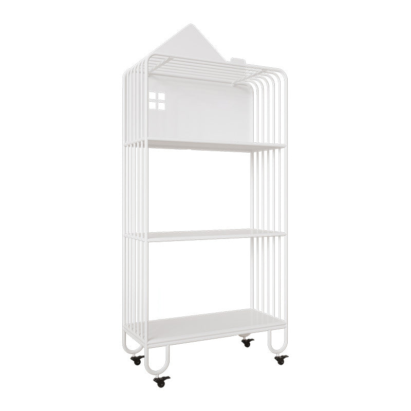 Contemporary Metal Bookshelf Standard Shelves Included Bookcase