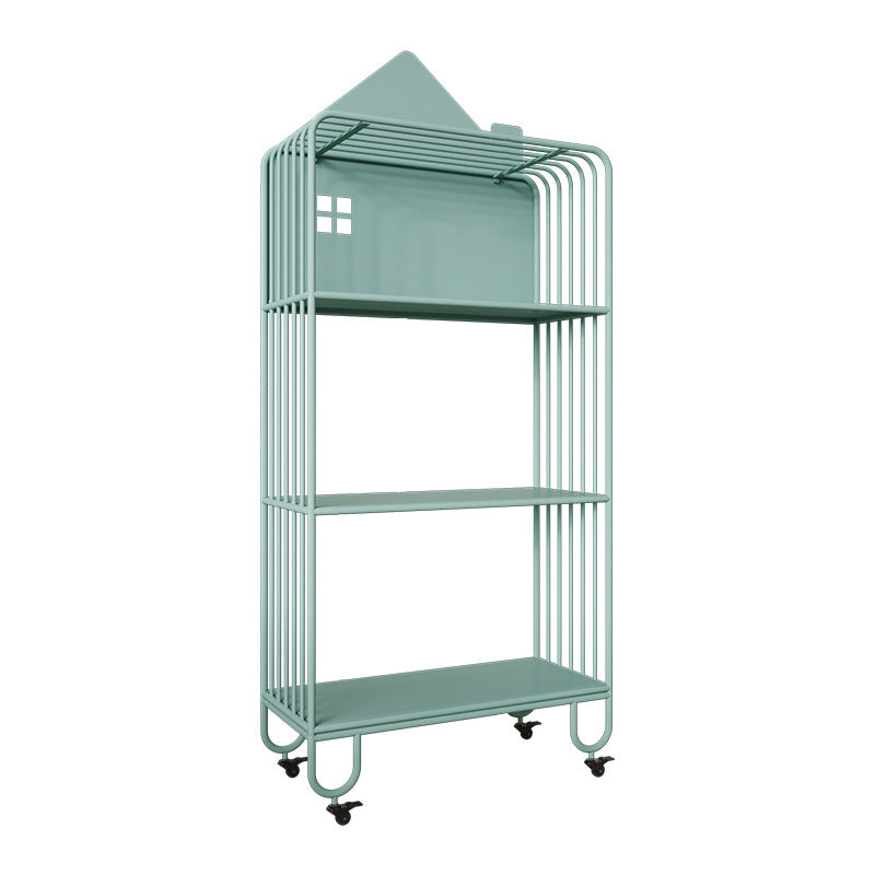 Contemporary Metal Bookshelf Standard Shelves Included Bookcase
