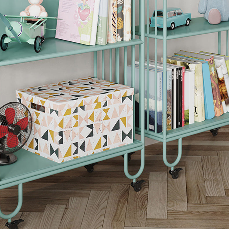 Contemporary Metal Bookshelf Standard Shelves Included Bookcase