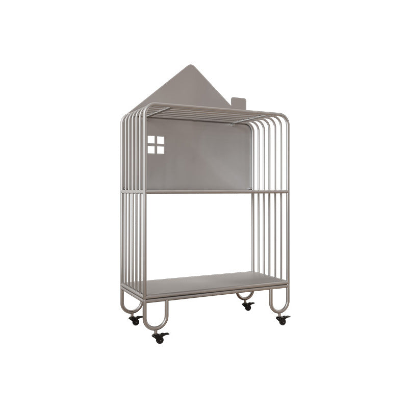 Contemporary Metal Bookshelf Standard Shelves Included Bookcase