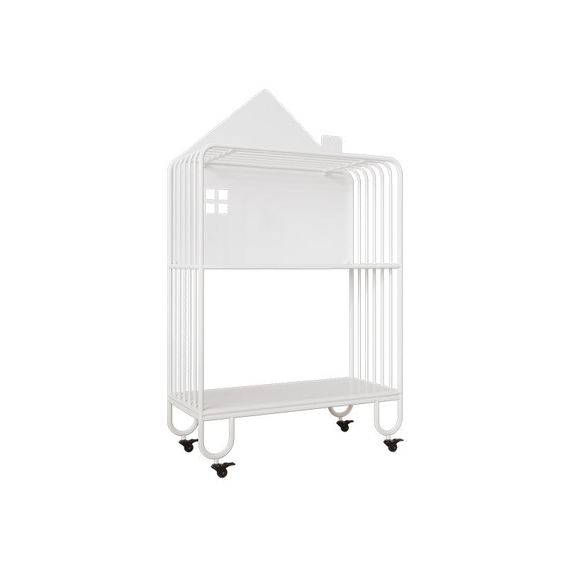 Contemporary Metal Bookshelf Standard Shelves Included Bookcase