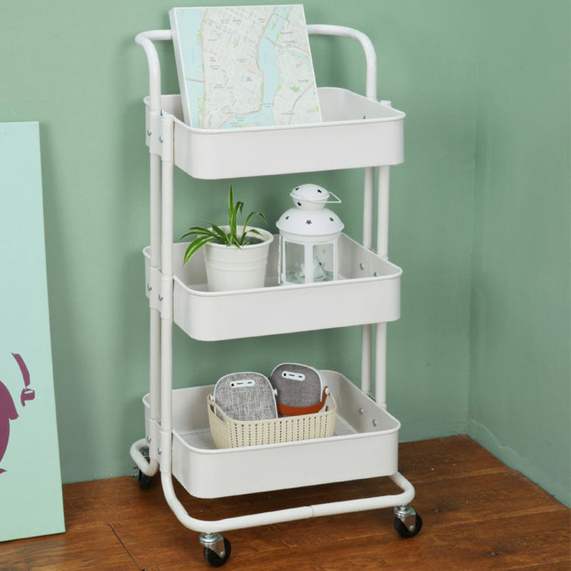 Contemporary Etagere Bookshelf Metal Open Back Bookcase with Shelves
