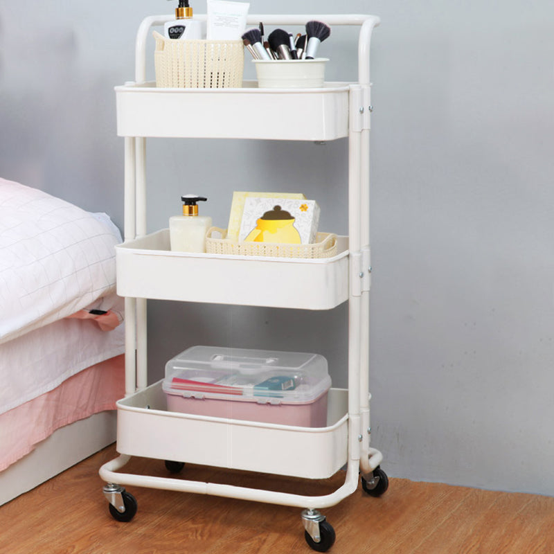 Contemporary Etagere Bookshelf Metal Open Back Bookcase with Shelves