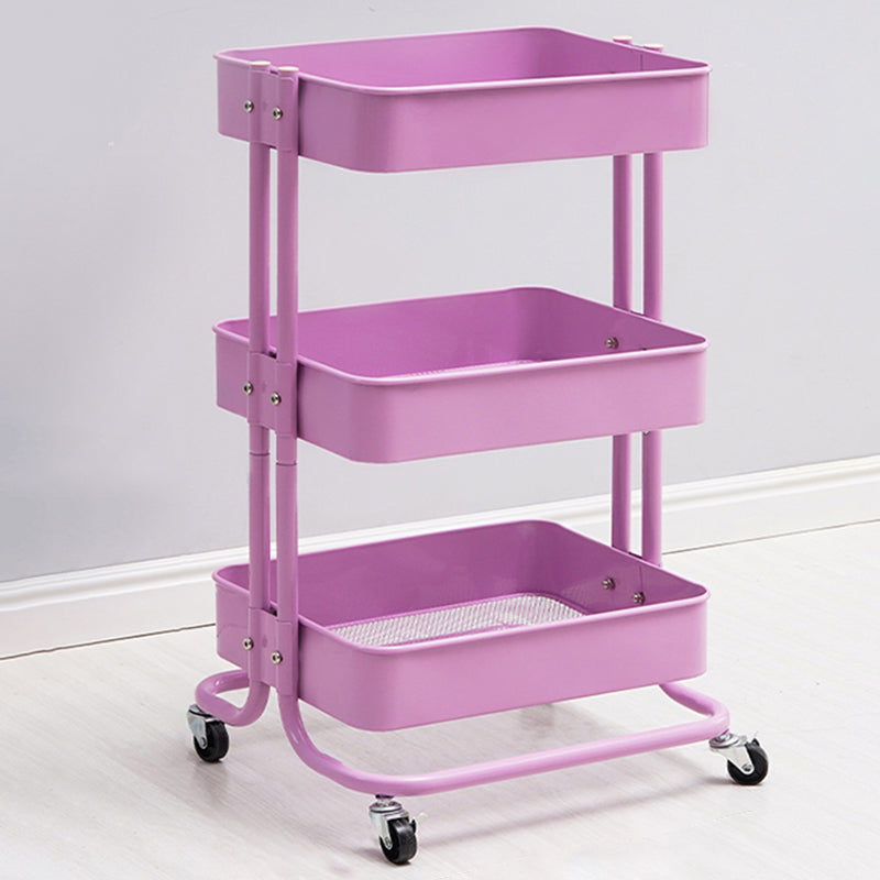 Contemporary Etagere Bookshelf Metal Open Back Bookcase with Shelves