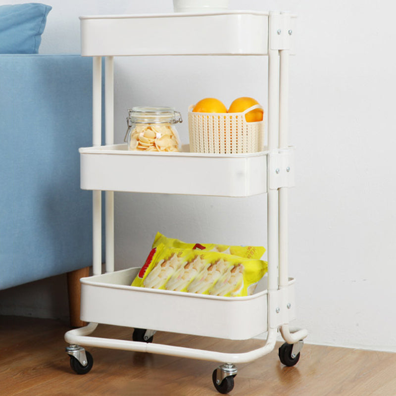 Contemporary Etagere Bookshelf Metal Open Back Bookcase with Shelves