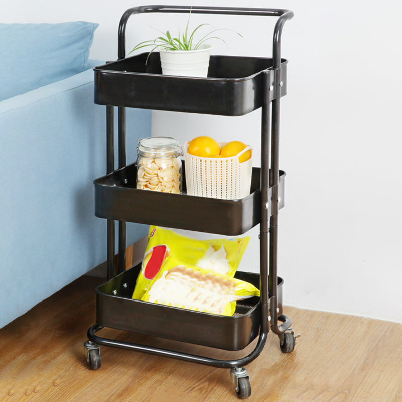 Contemporary Etagere Bookshelf Metal Open Back Bookcase with Shelves