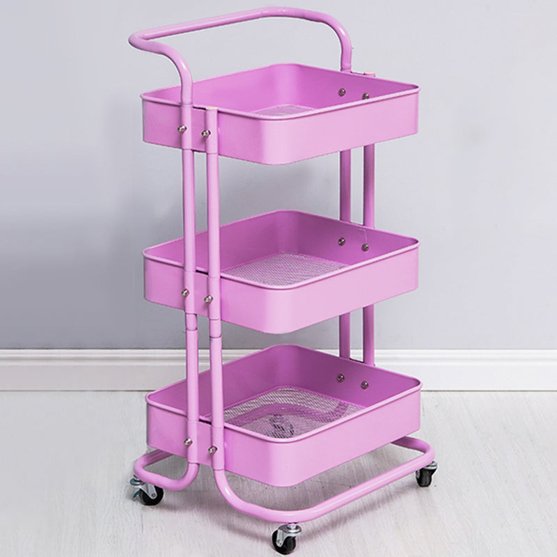 Contemporary Etagere Bookshelf Metal Open Back Bookcase with Shelves