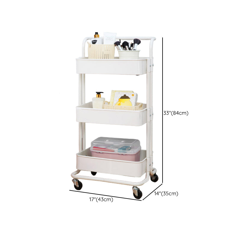 Contemporary Etagere Bookshelf Metal Open Back Bookcase with Shelves