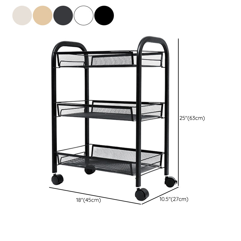 Standard Metal Bookshelf Contemporary Open Back Bookcase with Shelves