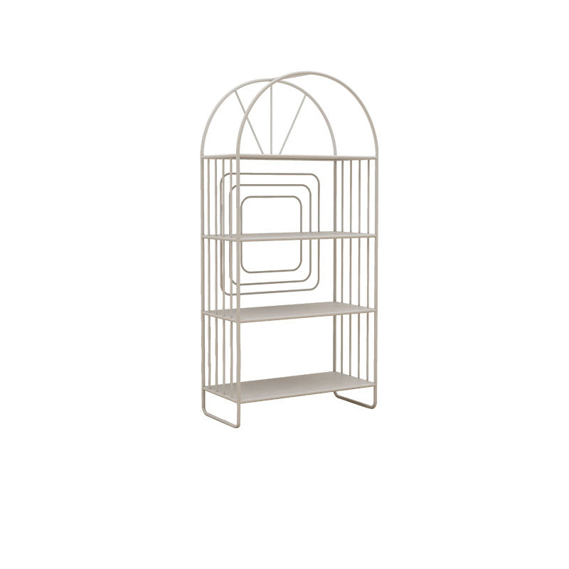 Modern Metal Bookcase Standard Open Back Bookshelf with Shelves