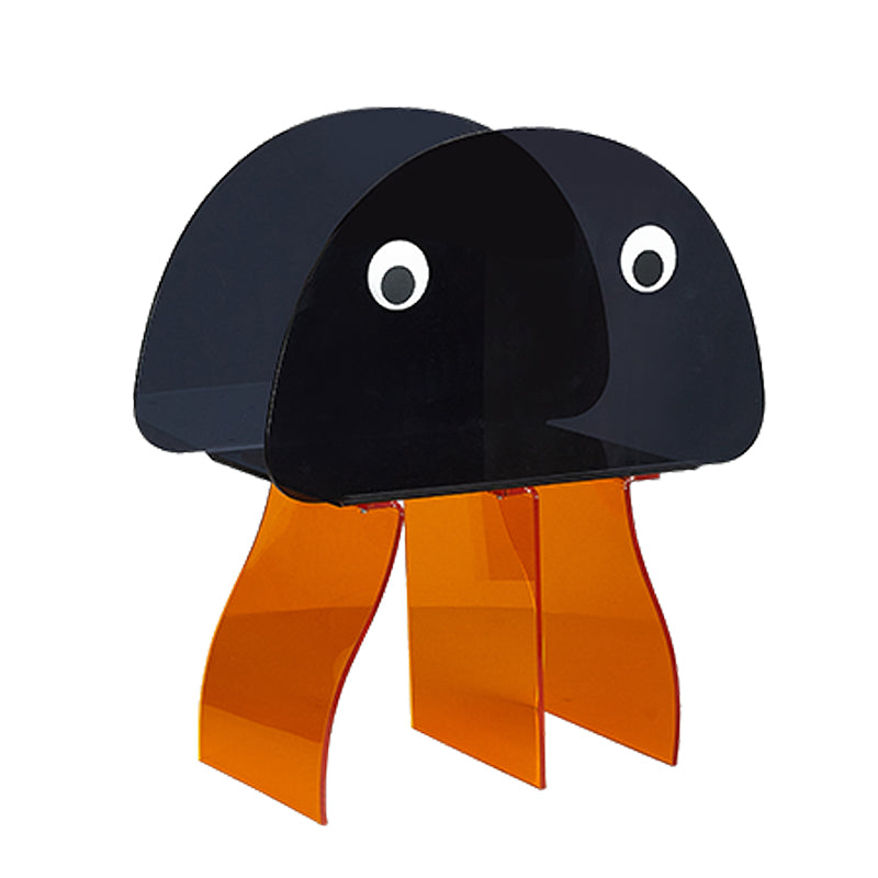 Contemporary Antique Finish Shelf Bookcase Geometric Shape Bookshelf