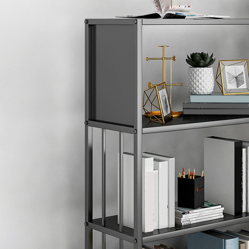 11" W Glam Antique Finish Shelf Bookcase Etagere Metal Bookshelf