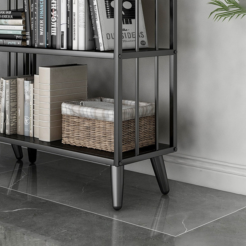 11" W Glam Antique Finish Shelf Bookcase Etagere Metal Bookshelf