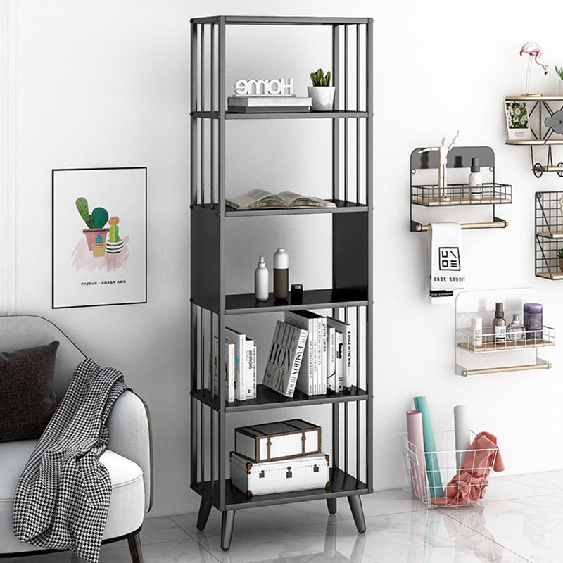 11" W Glam Antique Finish Shelf Bookcase Etagere Metal Bookshelf