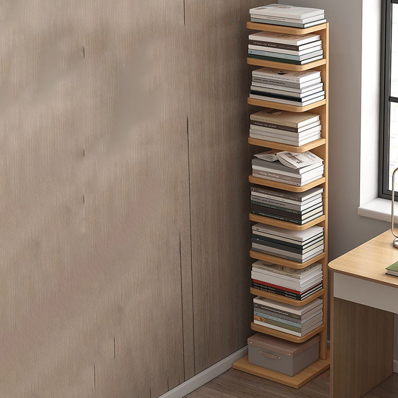 Modern Engineered Wood Bookshelf Standard Bookcase with Shelves